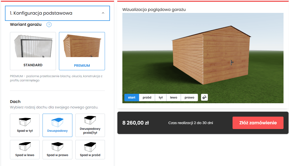 3D Garage Configurator